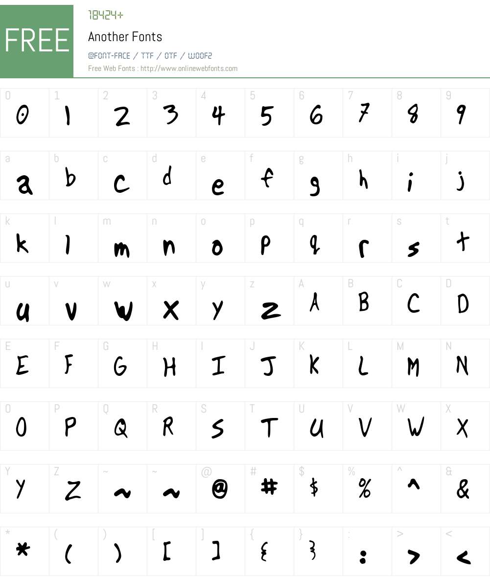 Another Font Screenshots