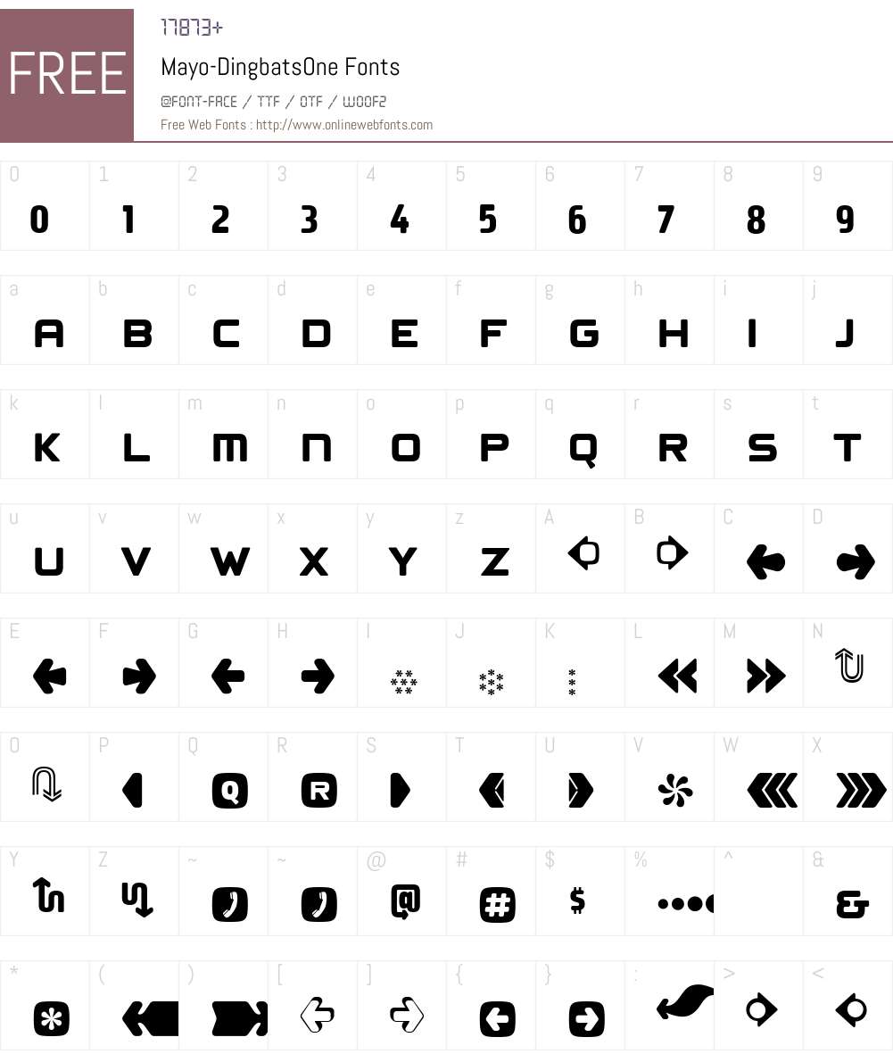 Mayo Font Screenshots