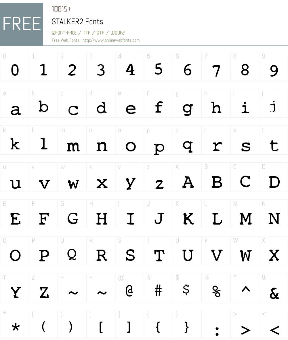 STALKER2 Font Screenshots