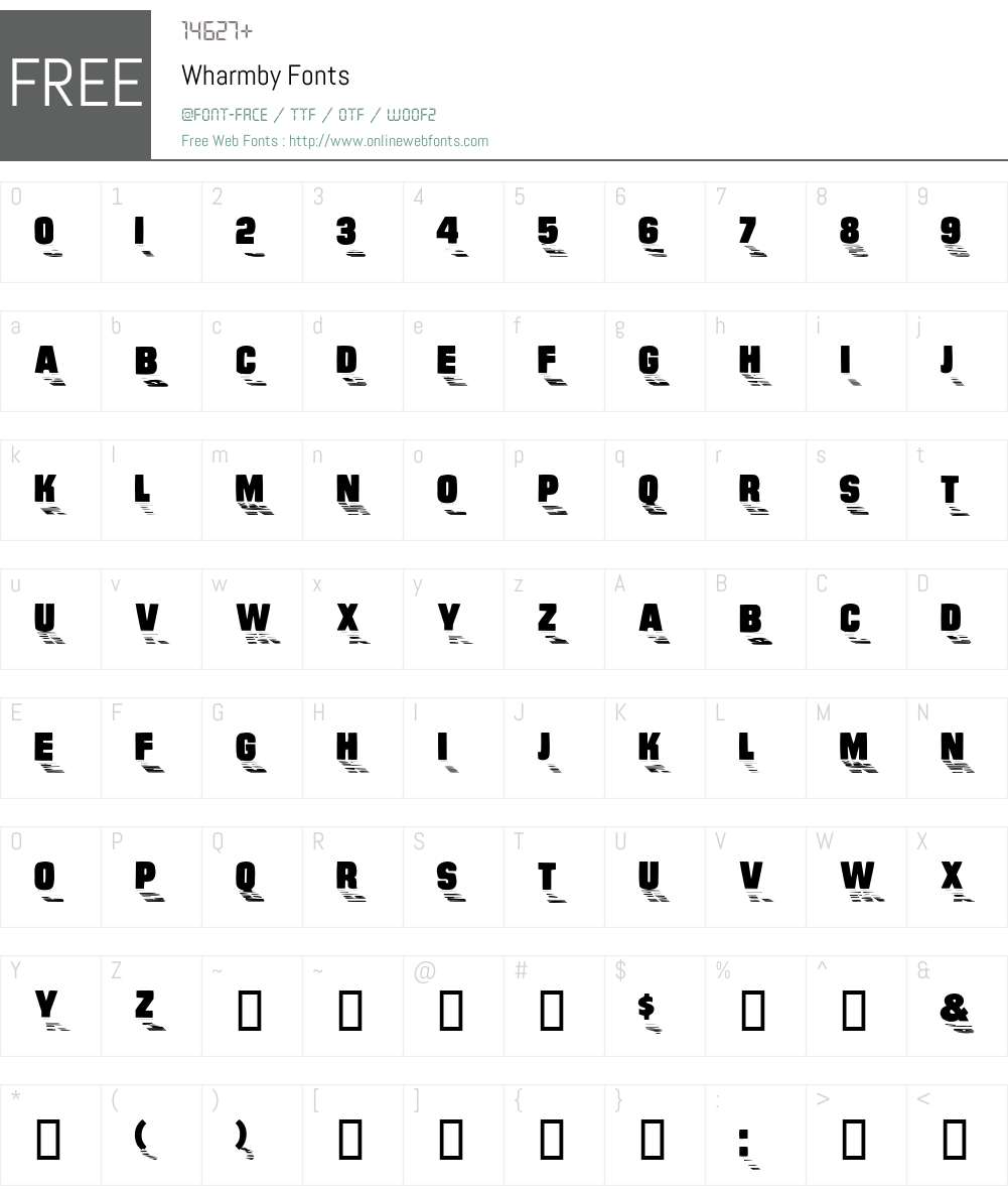 Wharmby Font Screenshots