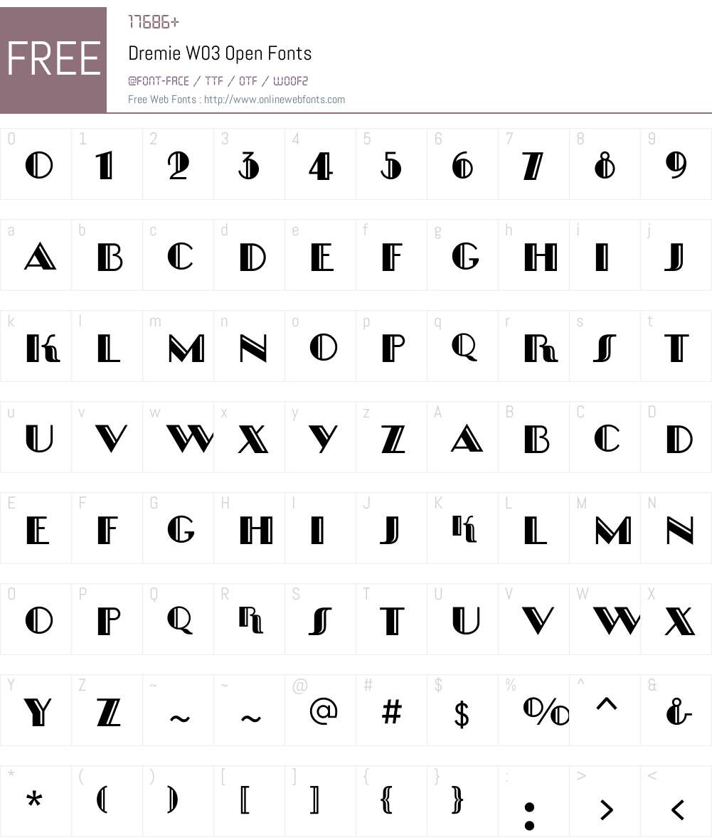 Dremie Font Screenshots