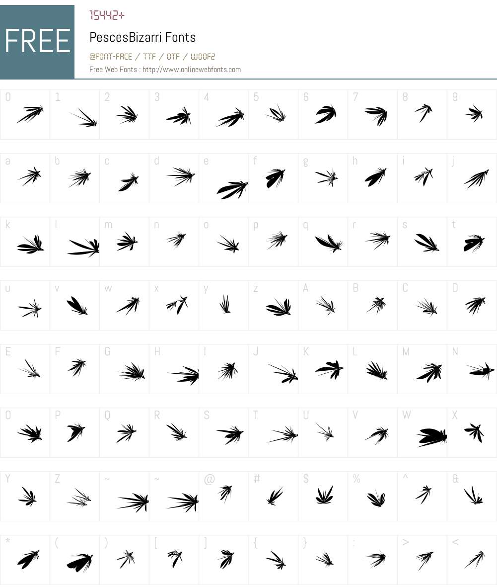 PescesBizarri Font Screenshots