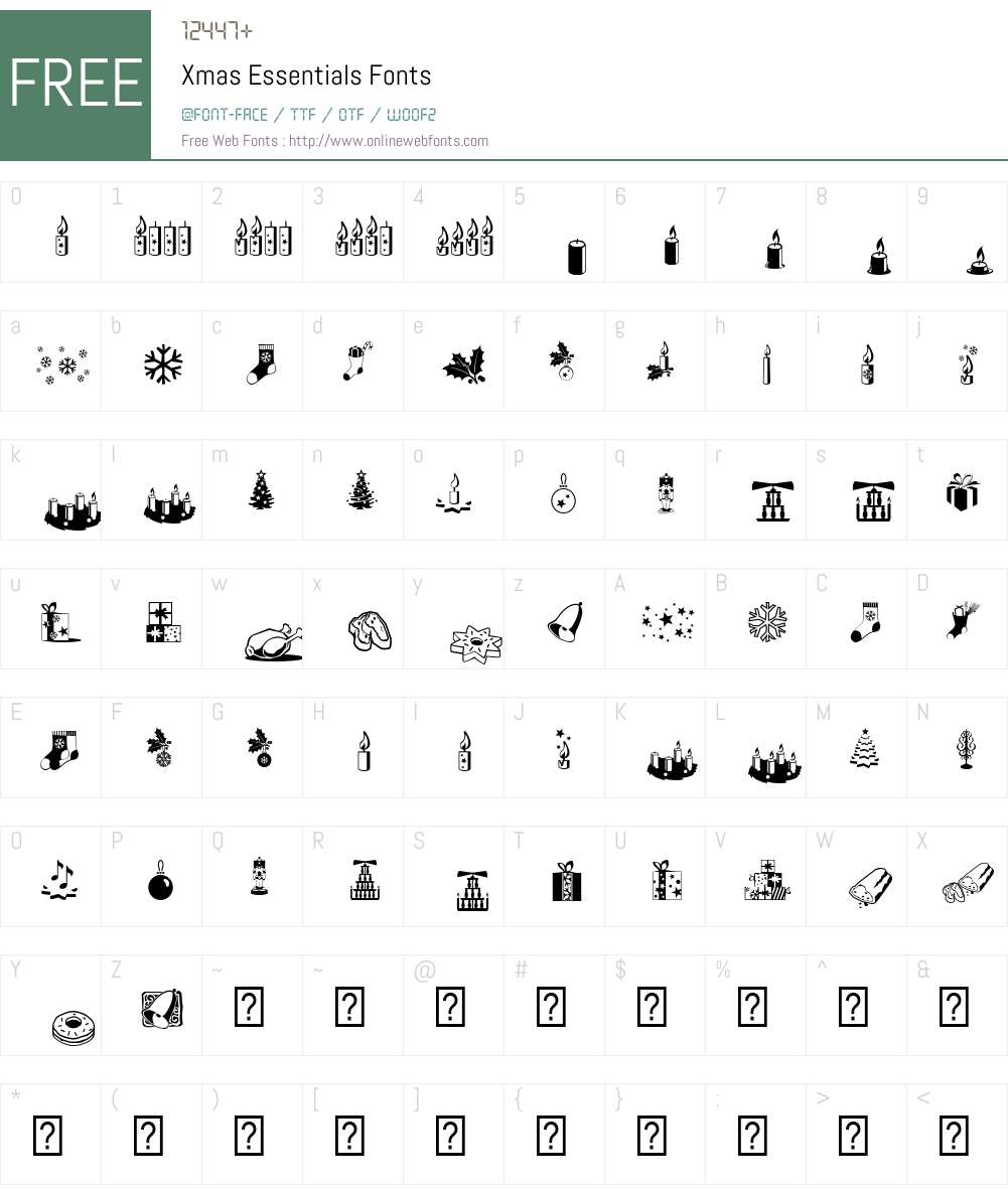 Xmas Font Screenshots