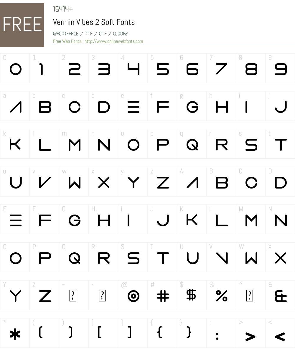 Vermin Vibes 2 Soft Font Screenshots