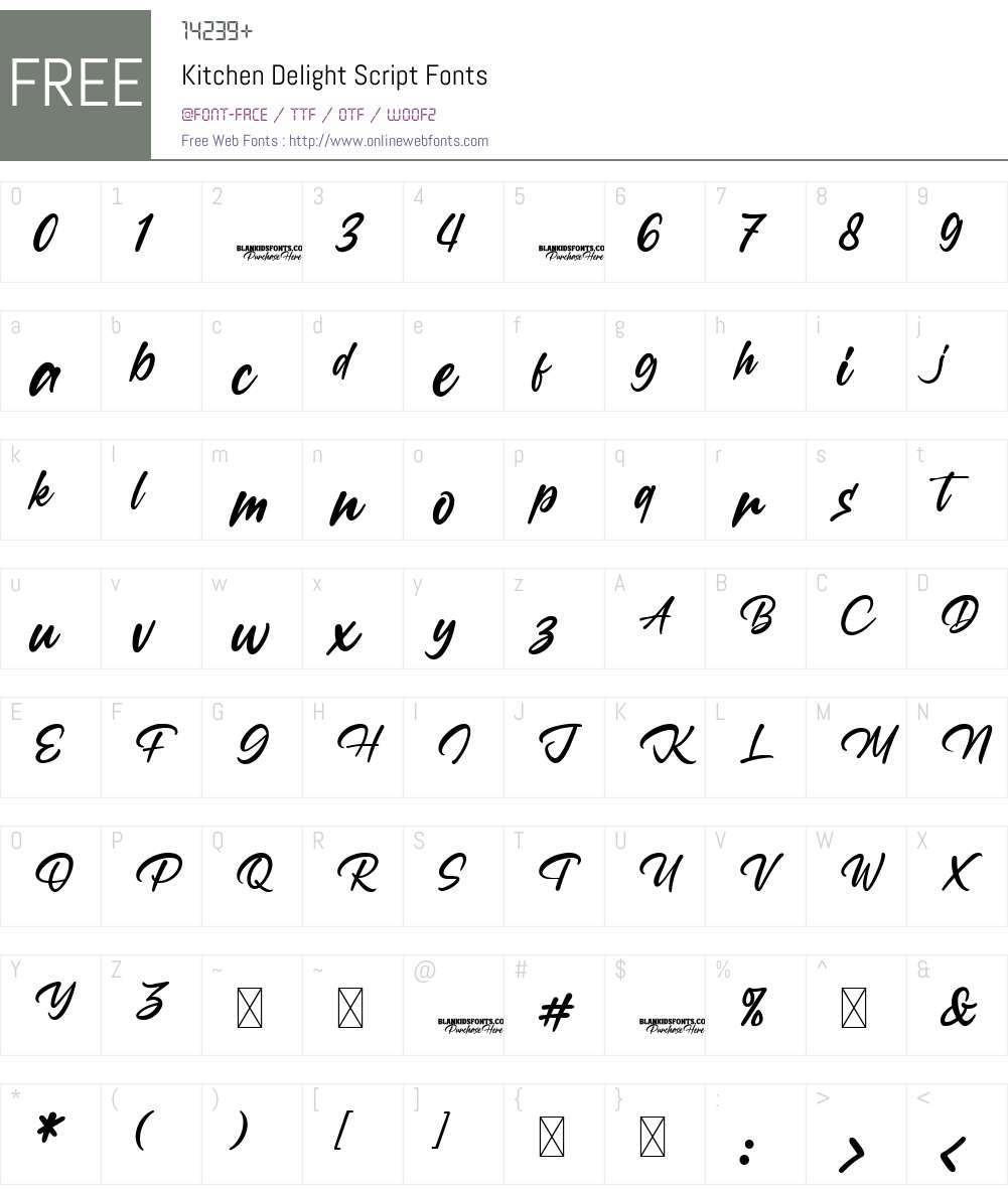 Kitchen Script Kitchen Delight Script 1.001;Fontself Maker 3.5.8 Fonts Free Download ...