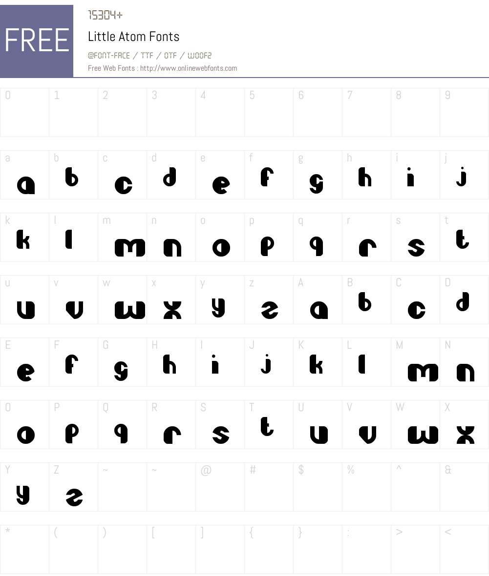 Little Atom Font Screenshots