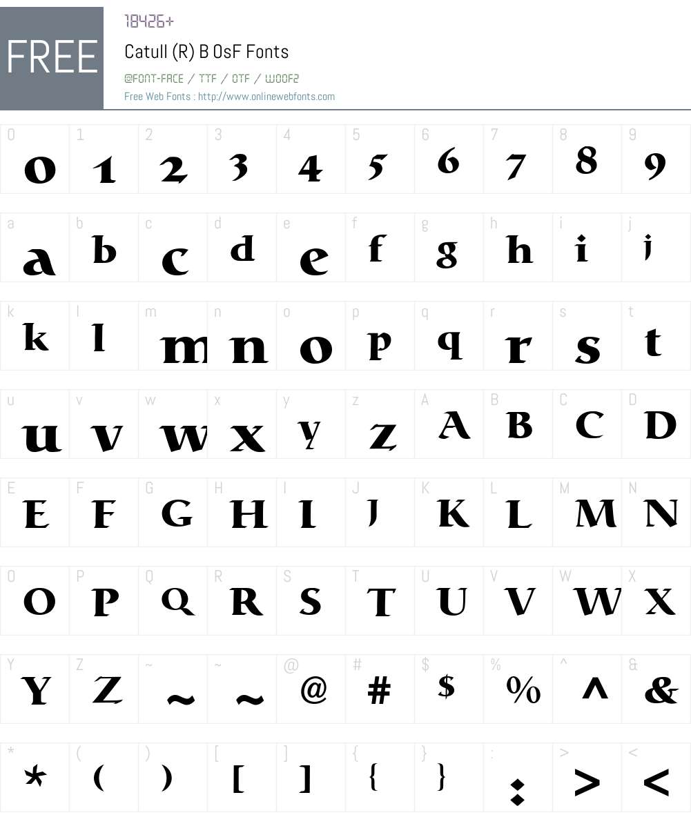 Catull Expert BQ Font Screenshots