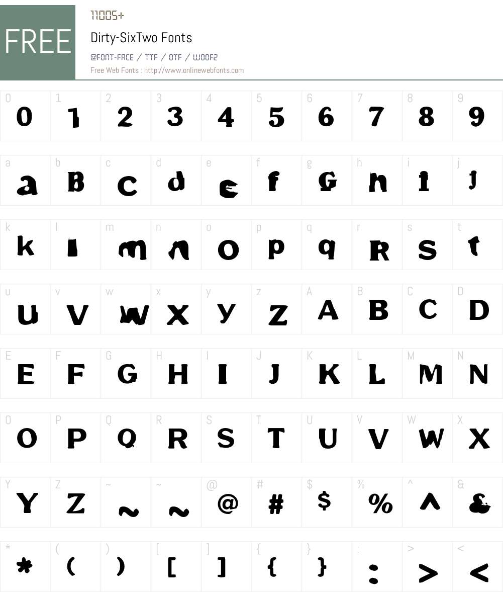 Dirty Font Screenshots