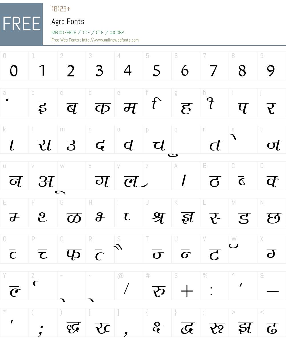 Agra Font Screenshots