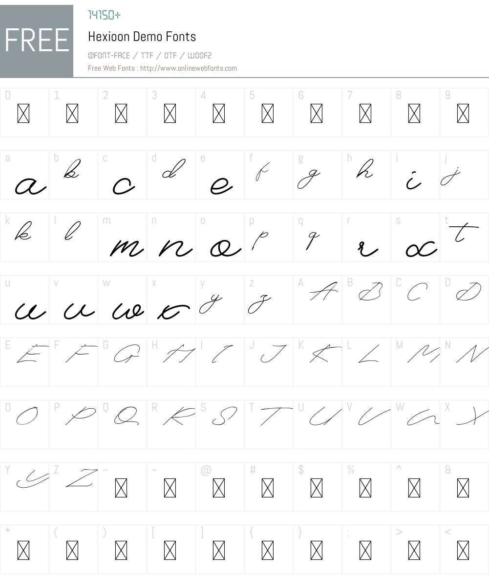 Hexioon Demo 1.001;Fontself Maker 3.5.2 Fonts Free Download ...