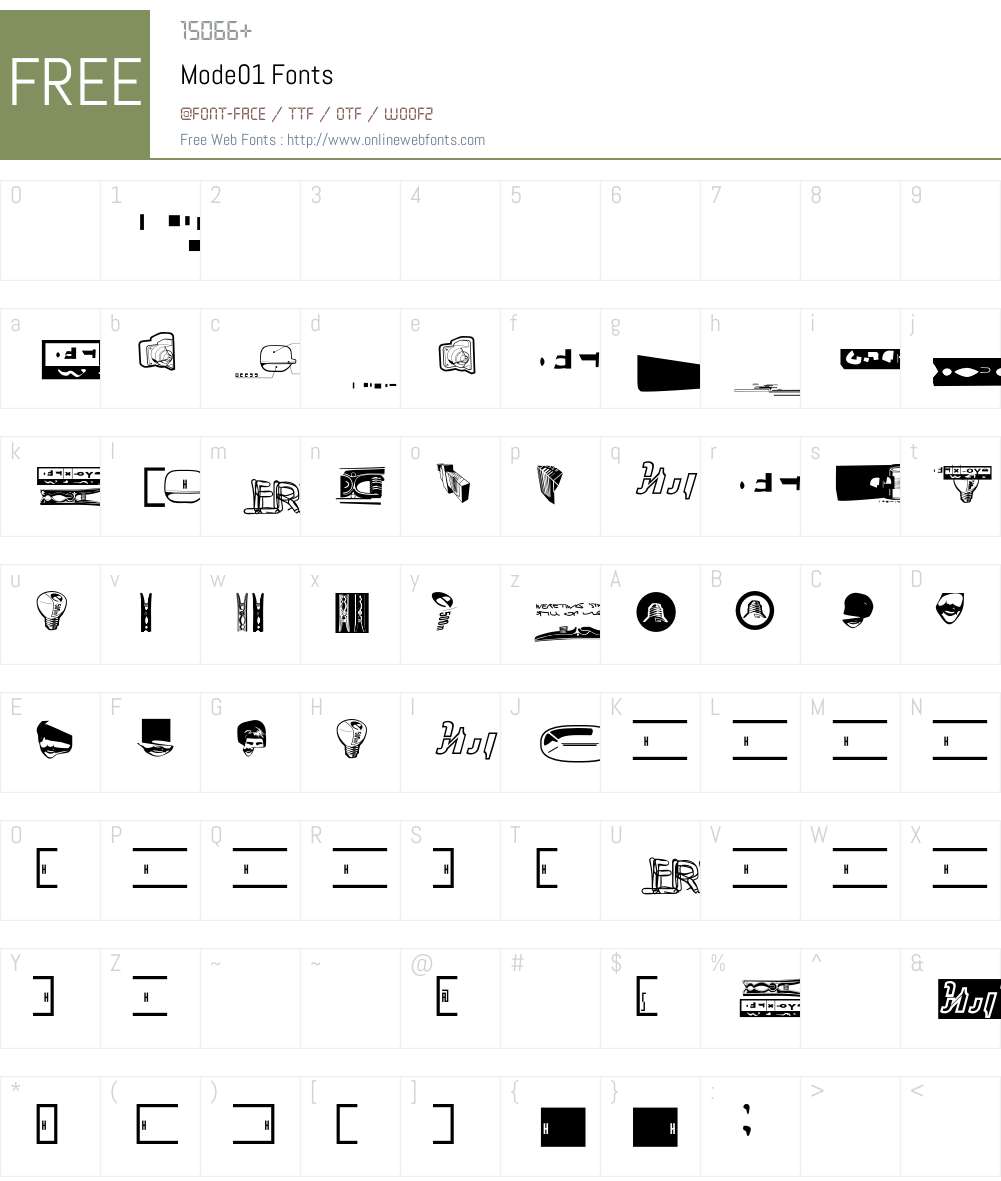 Mode Font Screenshots