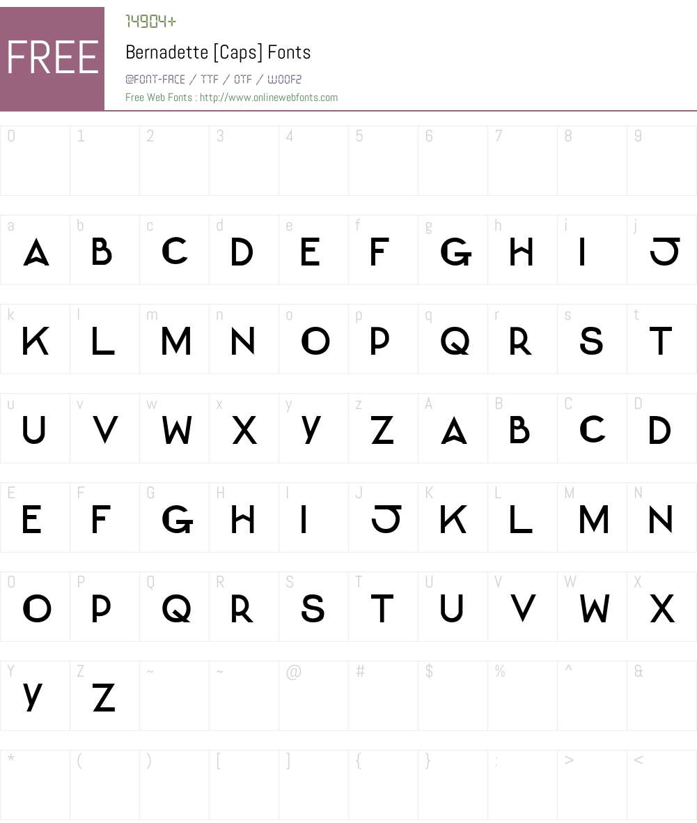 Bernadette Font Screenshots