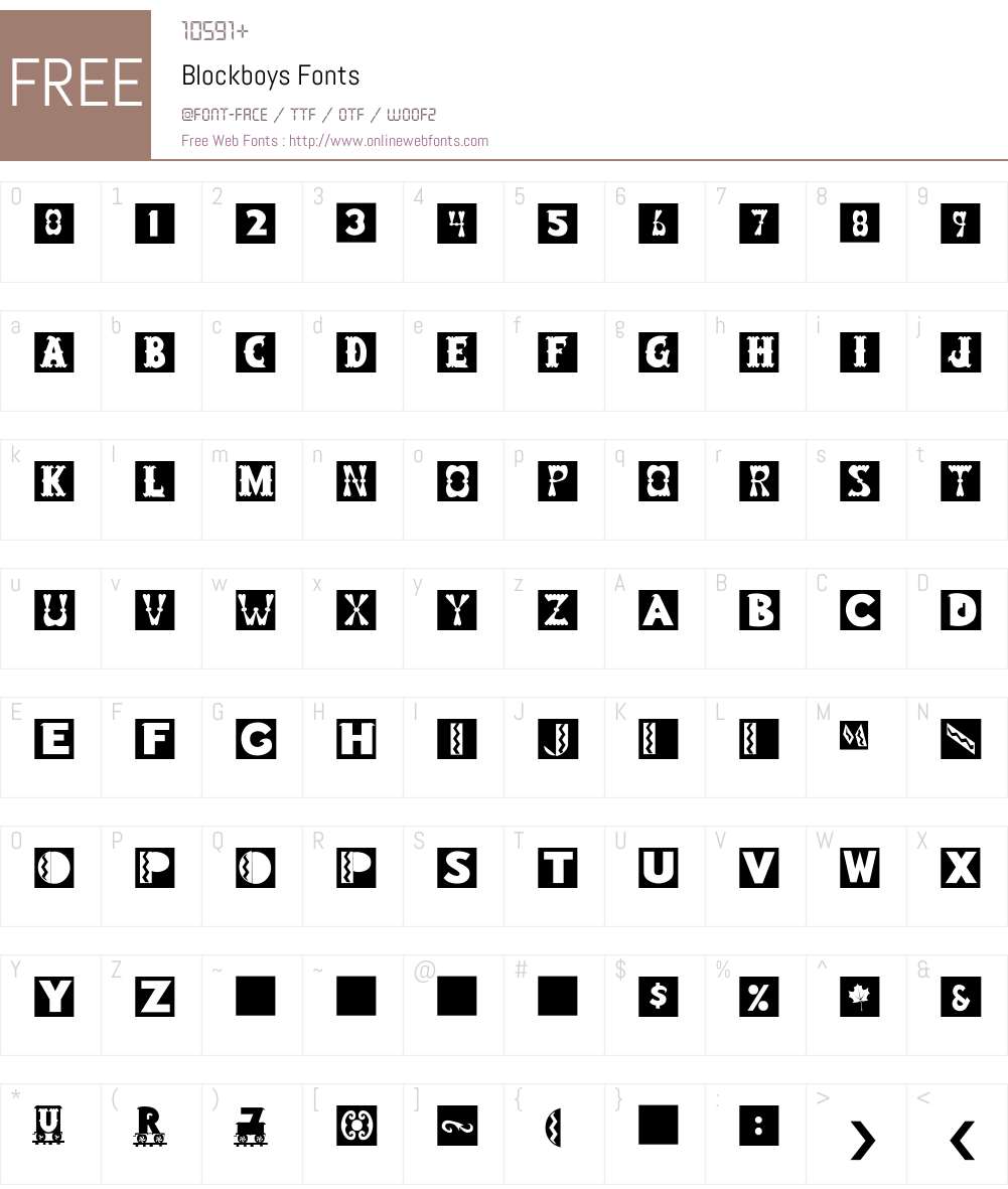 Blockboys Font Screenshots