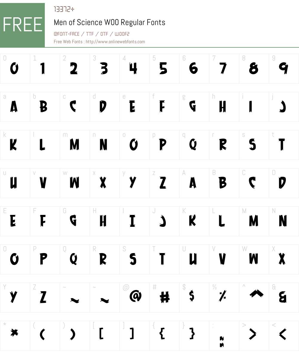 Men of Science Font Screenshots