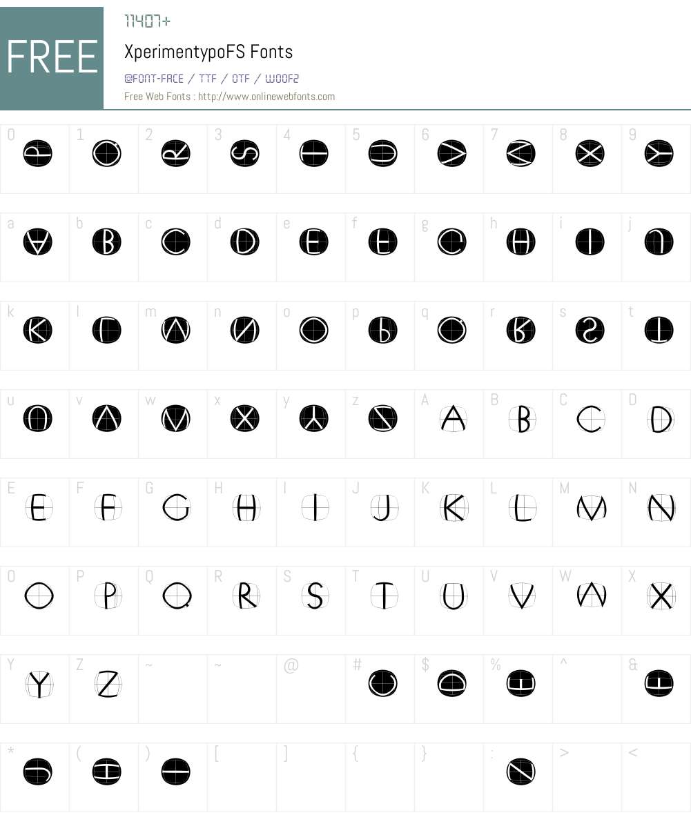 XperimentypoFS Font Screenshots