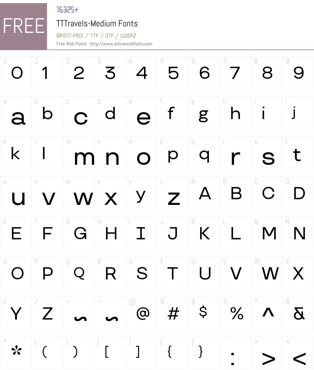 TT Travels Medium Font Screenshots