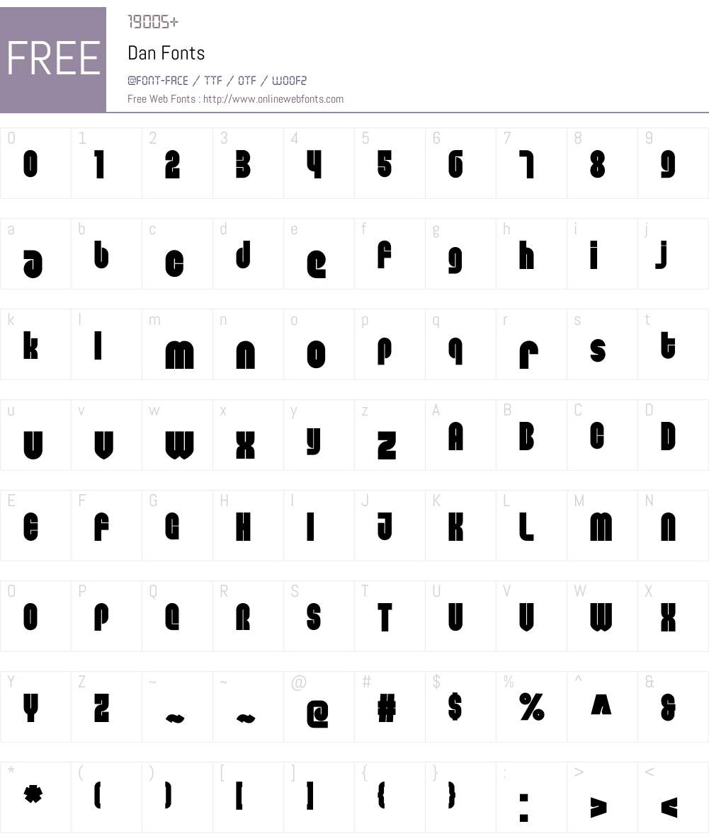 Dan Font Screenshots