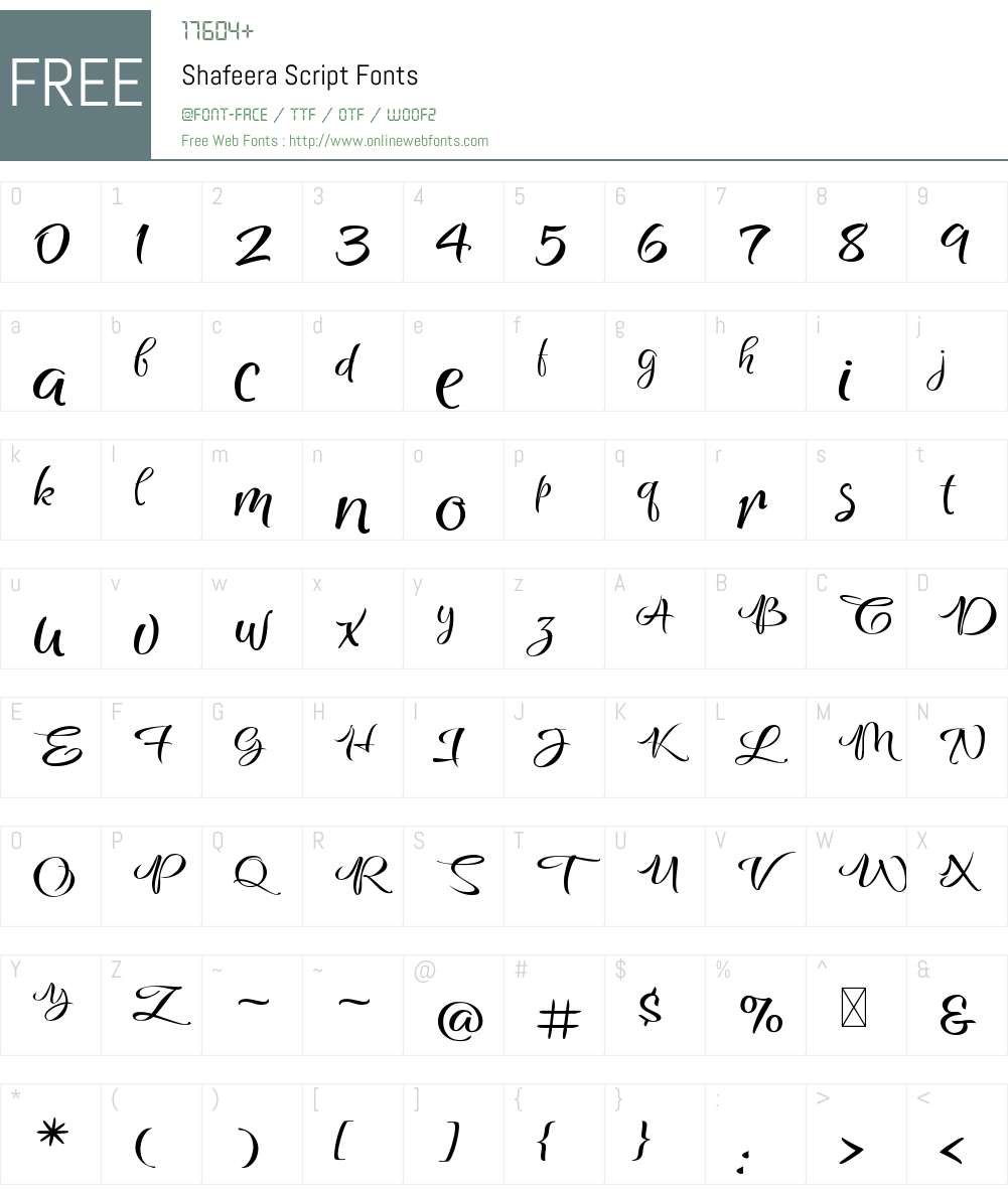 Shafeera Script 1.003;Fontself Maker 3.5.8 Fonts Free Download ...