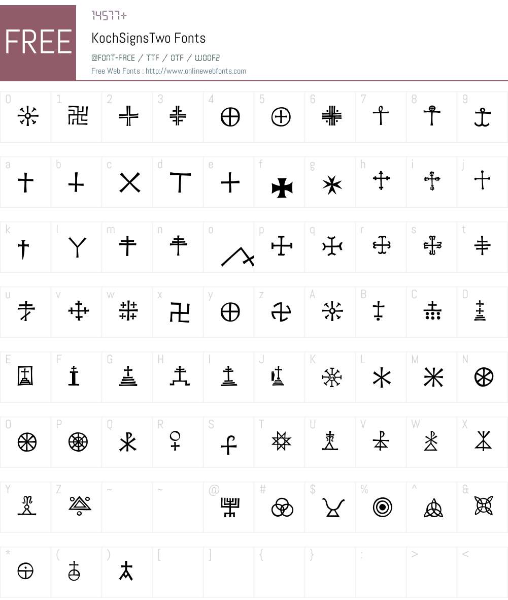 KochSigns Font Screenshots