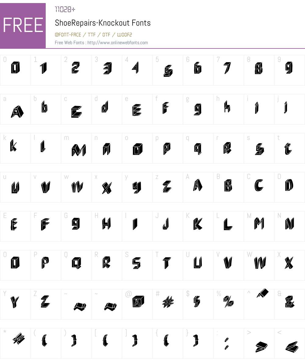 ShoeRepairs Font Screenshots