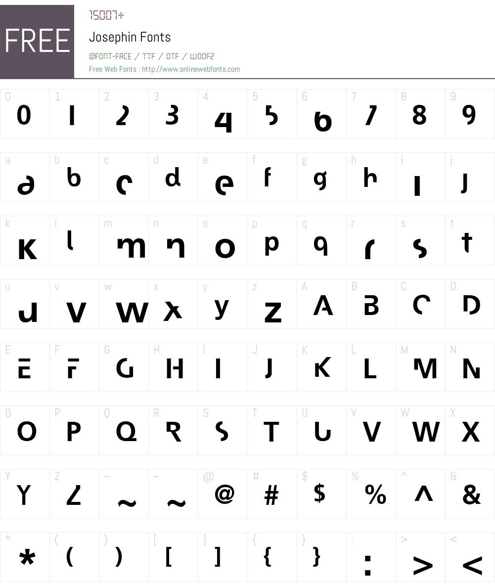 Josephin Font Screenshots