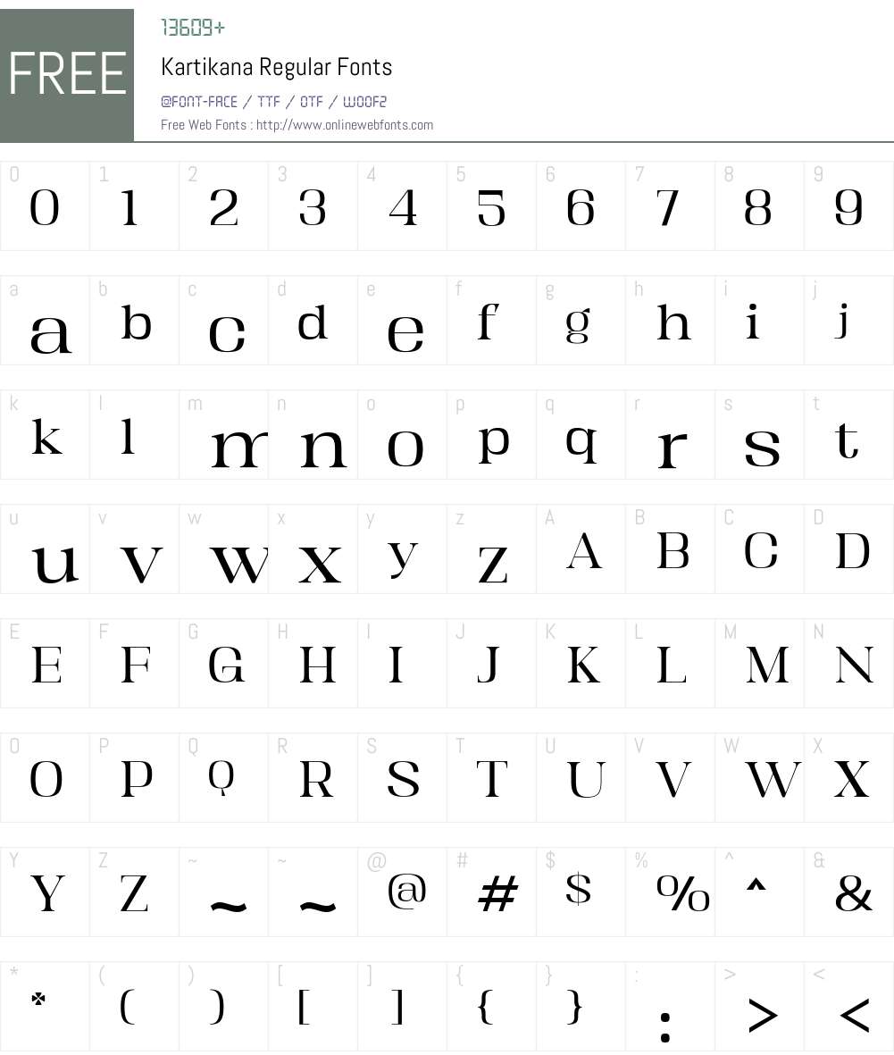 Kartikana 1.000 Fonts Free Download - OnlineWebFonts.COM