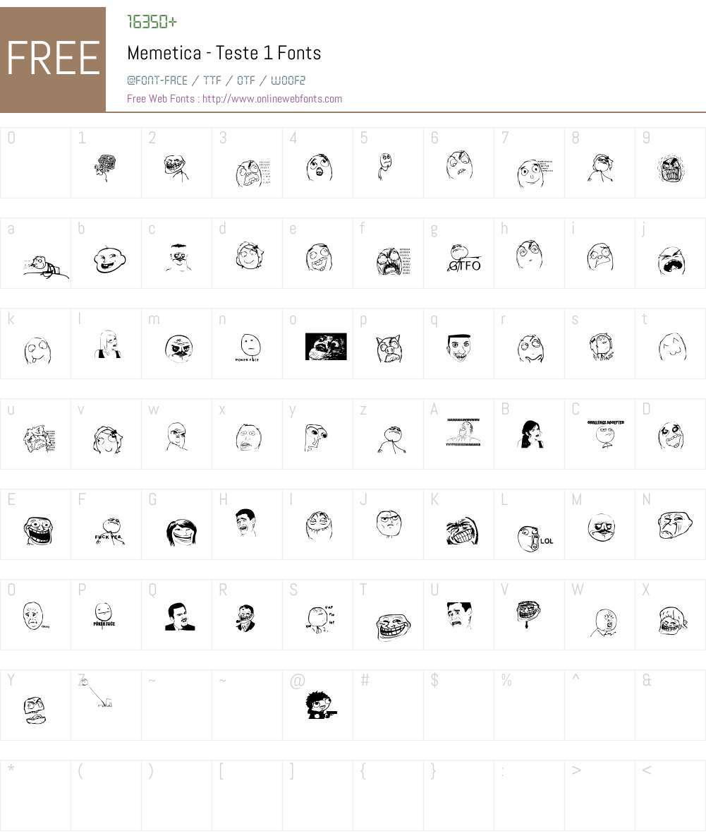 Memetica - Teste 1 Font Screenshots