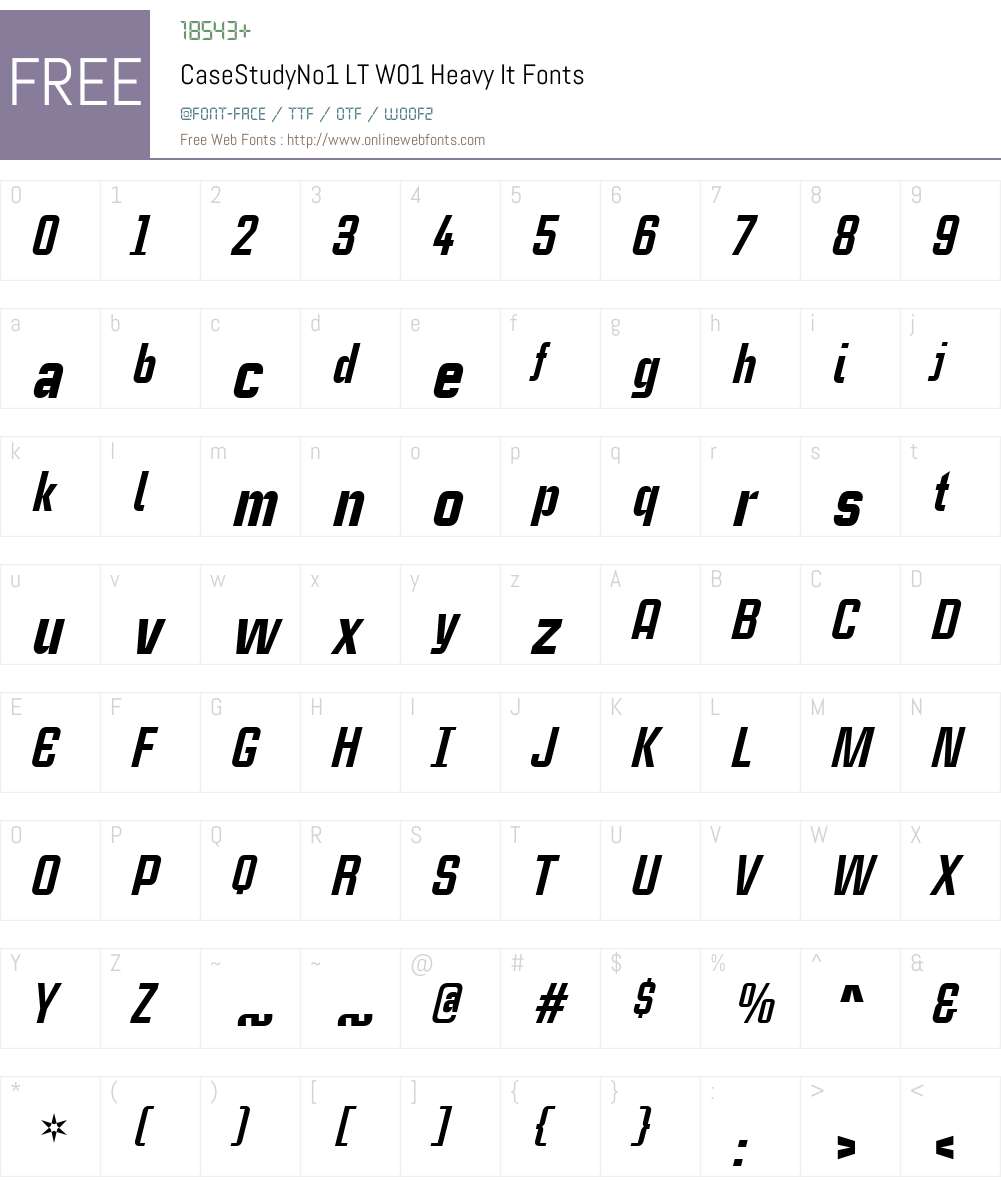 CaseStudyNo1LTW01-HeavyIt Font Screenshots