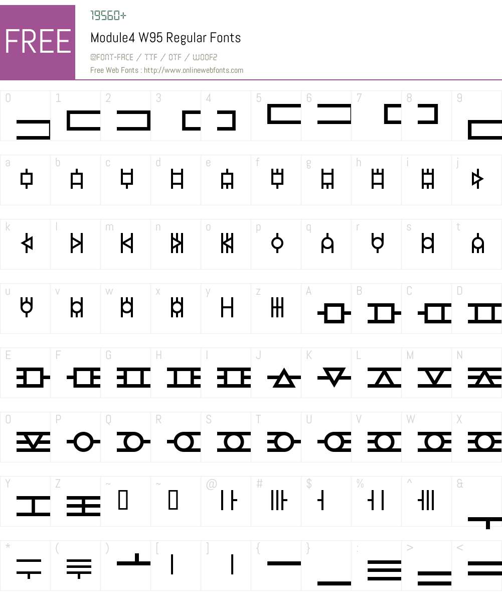 Module4 Font Screenshots
