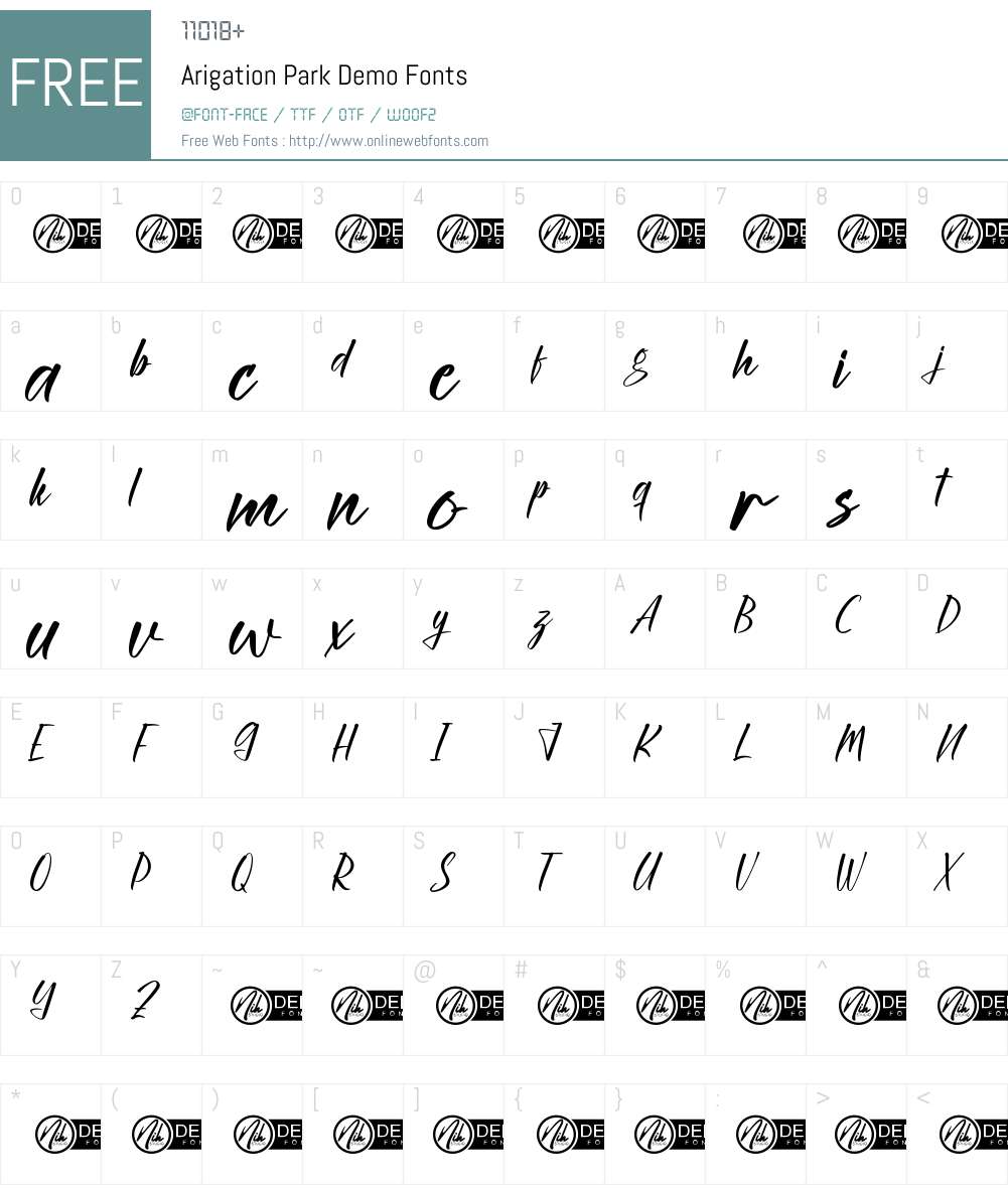 Arigation Park Demo 1.002;Fontself Maker 3.5.7 Fonts Free Download ...