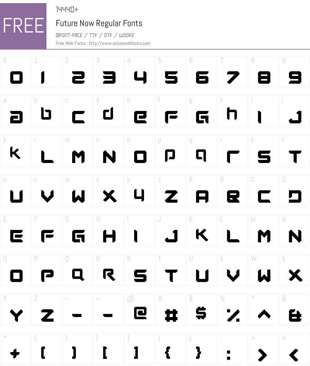 Future Now Font Screenshots