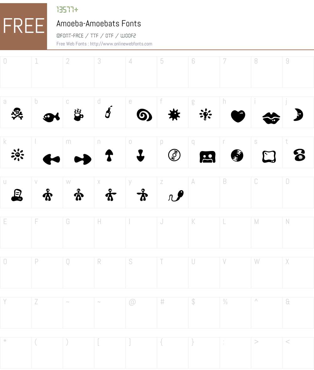 Amoeba Font Screenshots