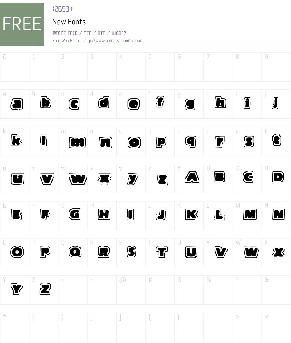 New Font Screenshots