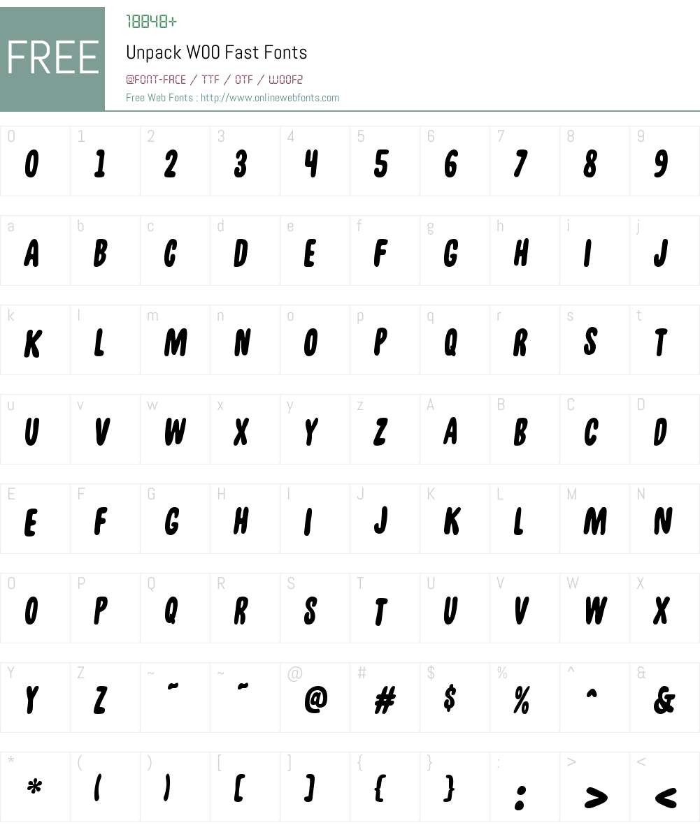 UnpackW00-Fast Font Screenshots