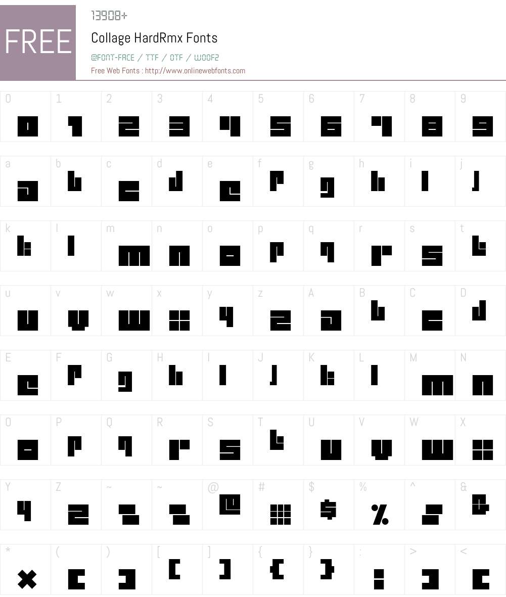 Collage Font Screenshots