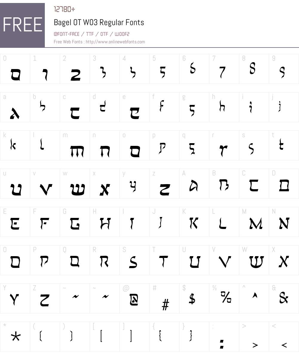 FF Bagel Font Screenshots