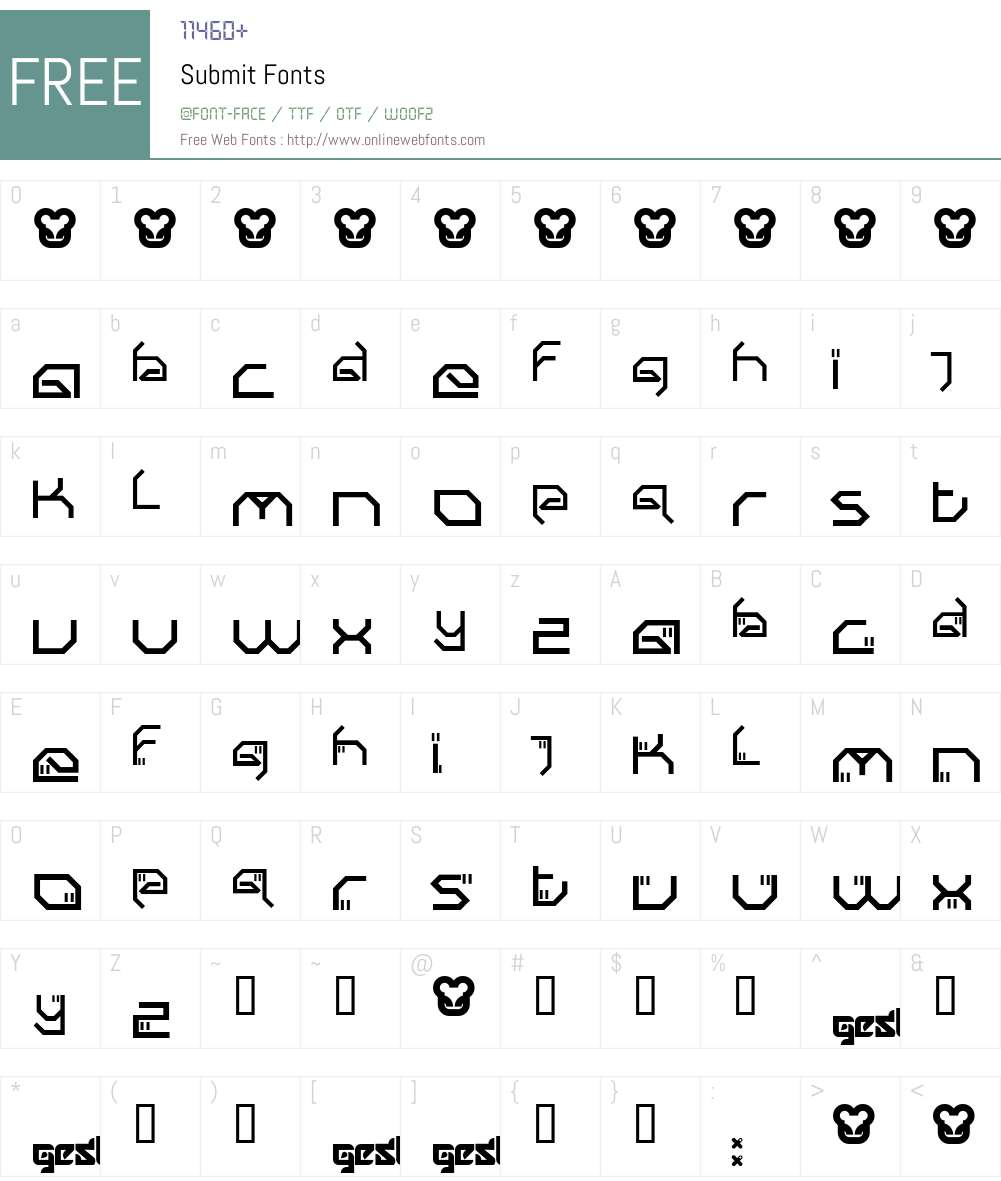Submit Font Screenshots