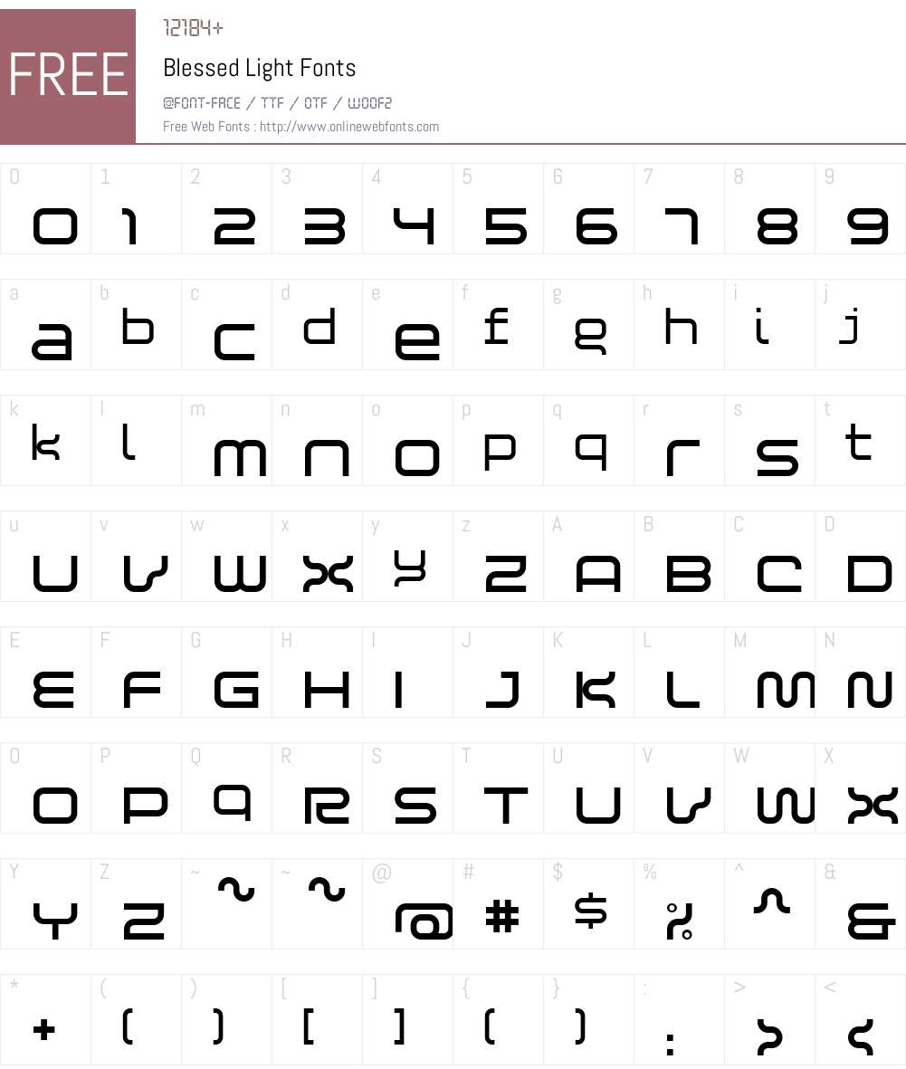 Blessed Font Screenshots