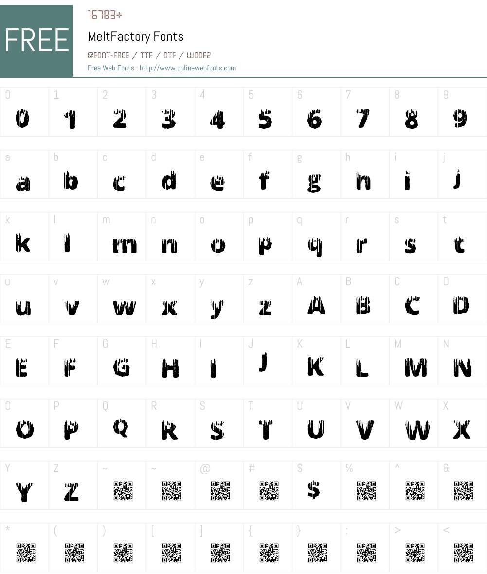 MeltFactory Font Screenshots