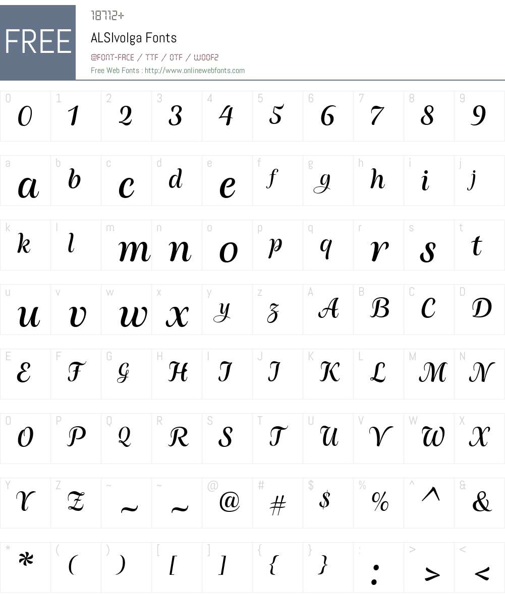 ALS Ivolga Font Screenshots
