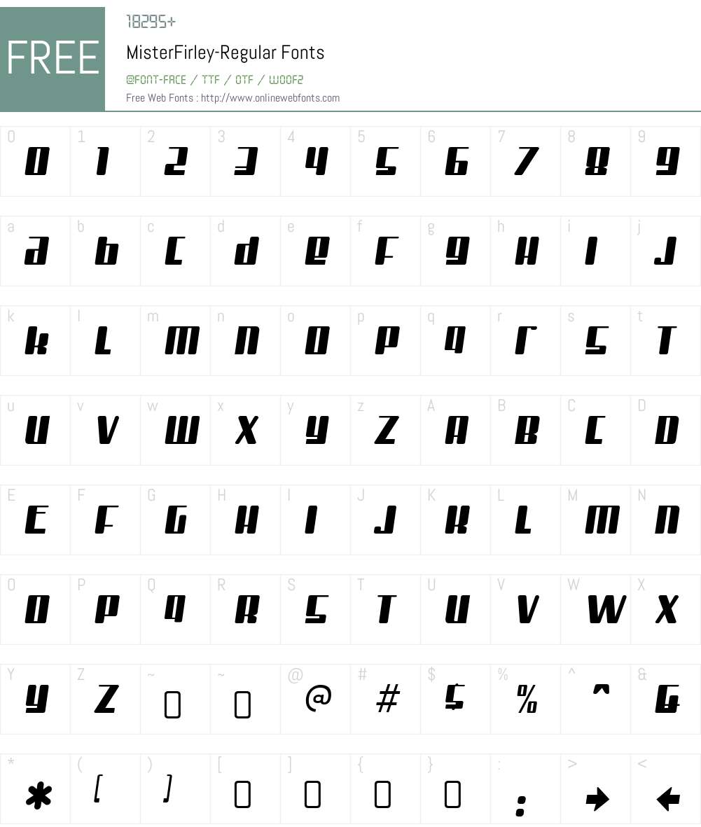 Mister Firley Font Screenshots