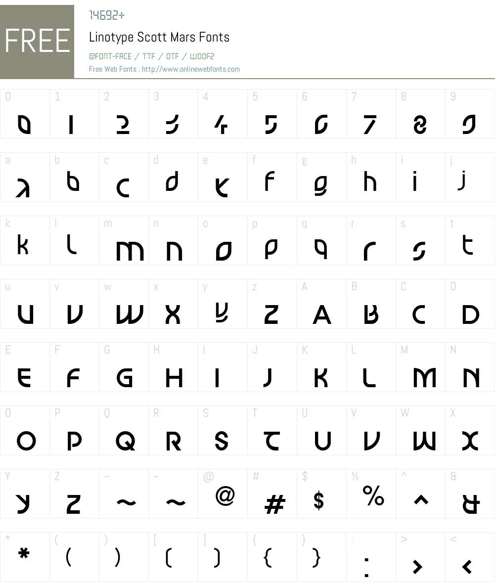 LTScott Mars Font Screenshots