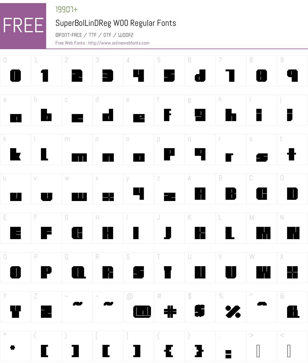 Superbold Font Screenshots