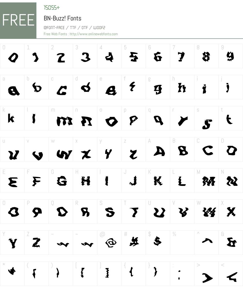 BN-Buzz! Font Screenshots