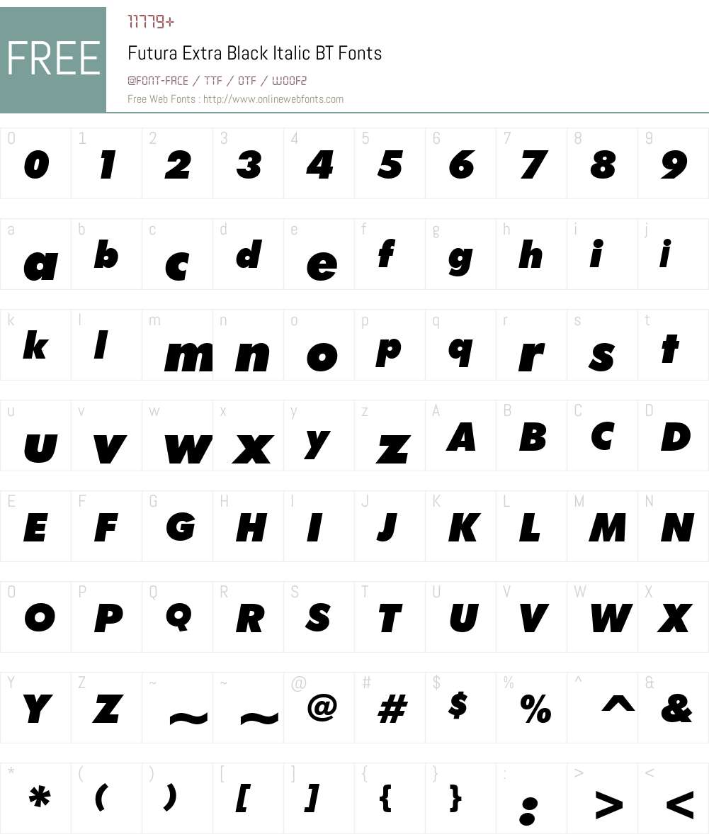 Futura Font Screenshots