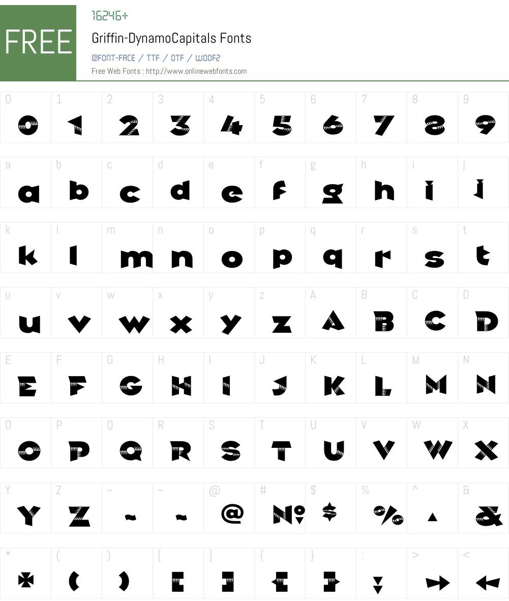 Griffin Font Screenshots