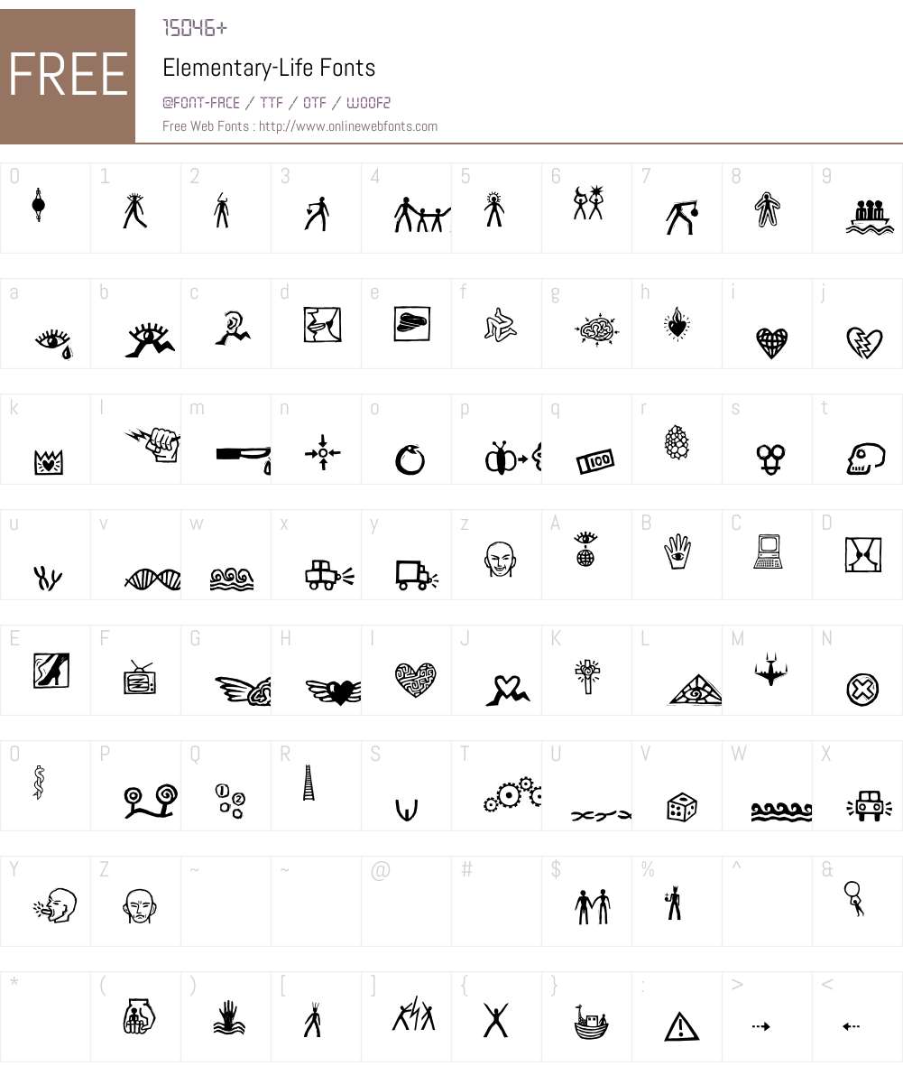 Elementary Font Screenshots