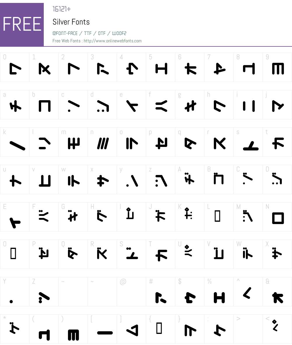 Silver Font Screenshots