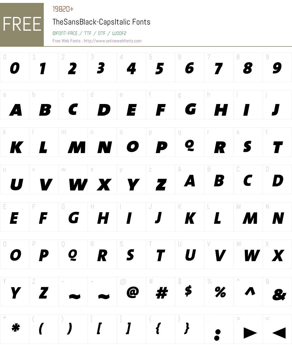 The Sans Black- Font Screenshots