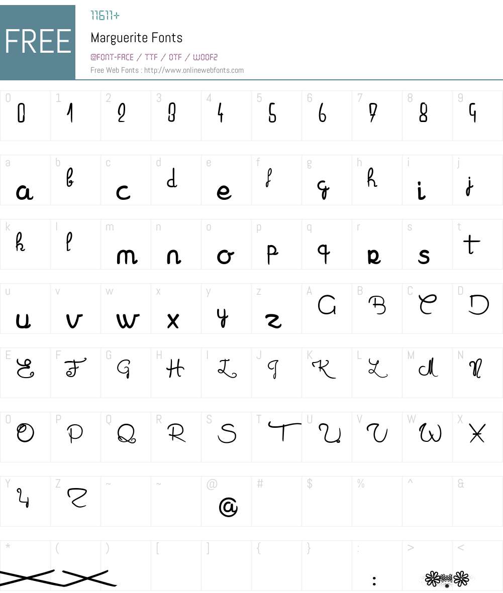 Marguerite Font Screenshots